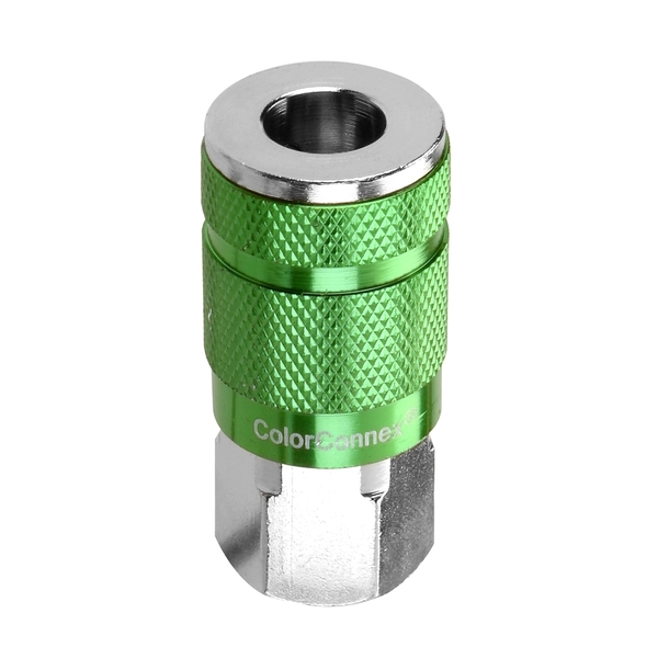 Legacy ColorConnex Coupler, Type B, 1/4" FNPT, 1/4" Body, Green A71410B